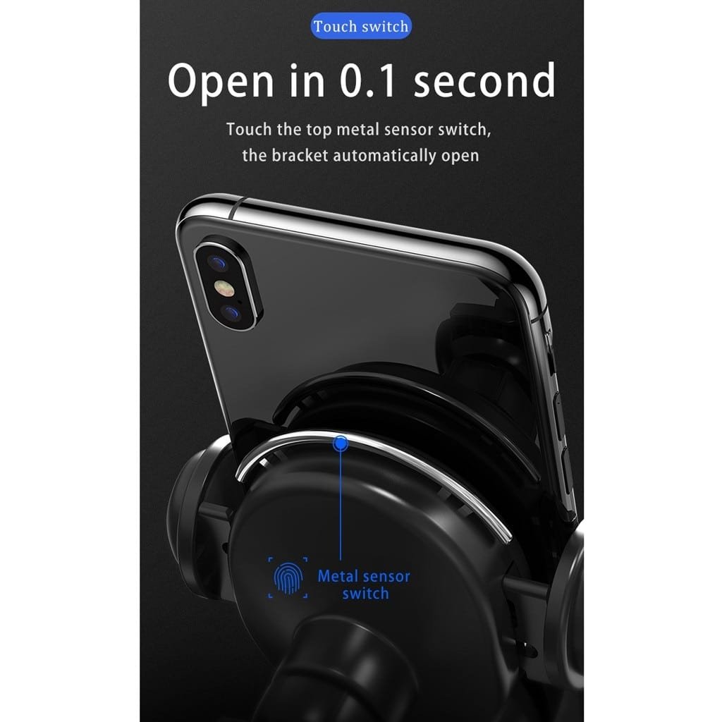 10W Wireless Triangle Mount Automatic Clamping Car Fast Charger - Sxndhu Hub