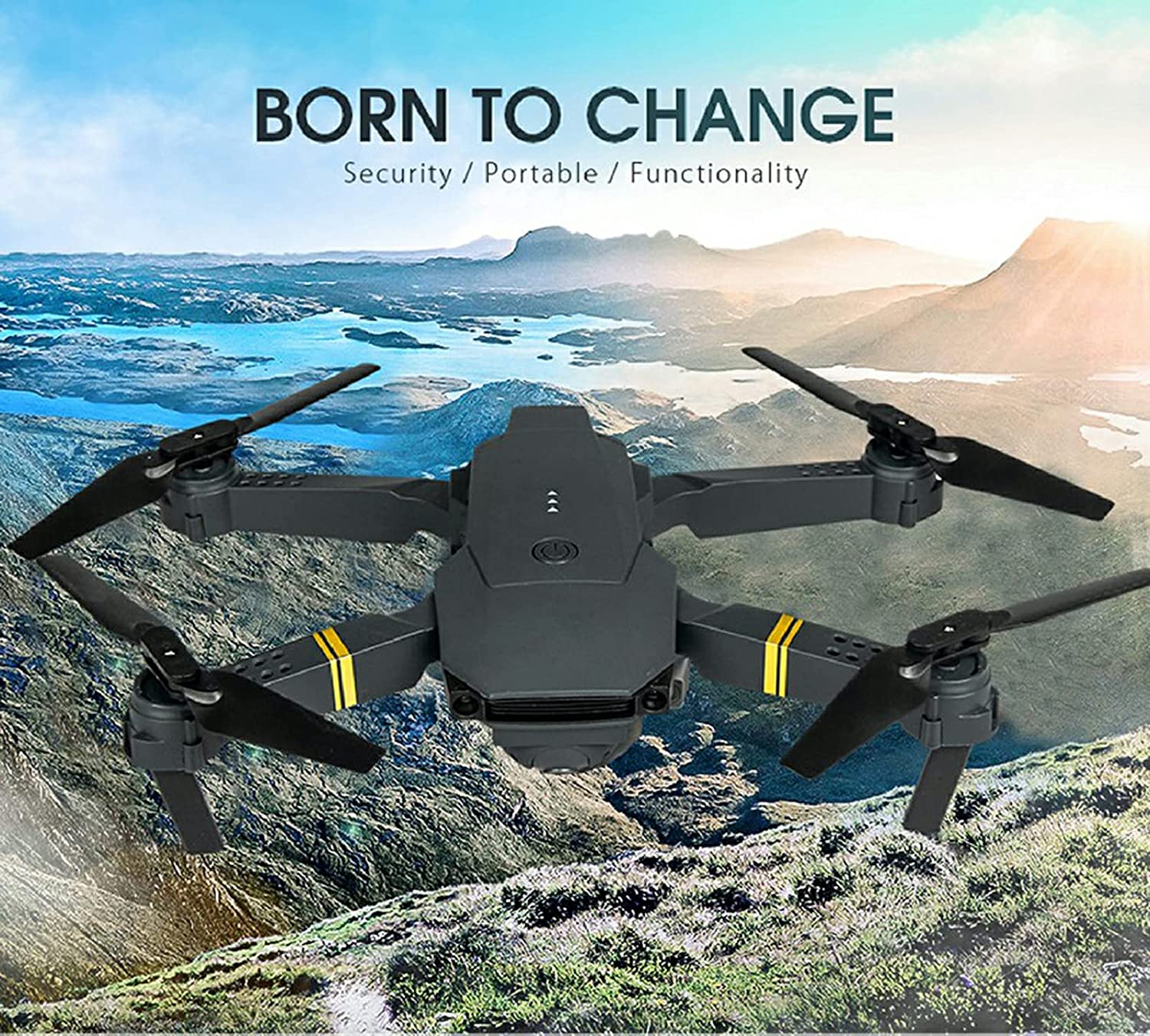 4K HD Dual Camera RC FPV WiFi Portable Wide Angle Foldable Quadcopter Drone - Sxndhu Hub