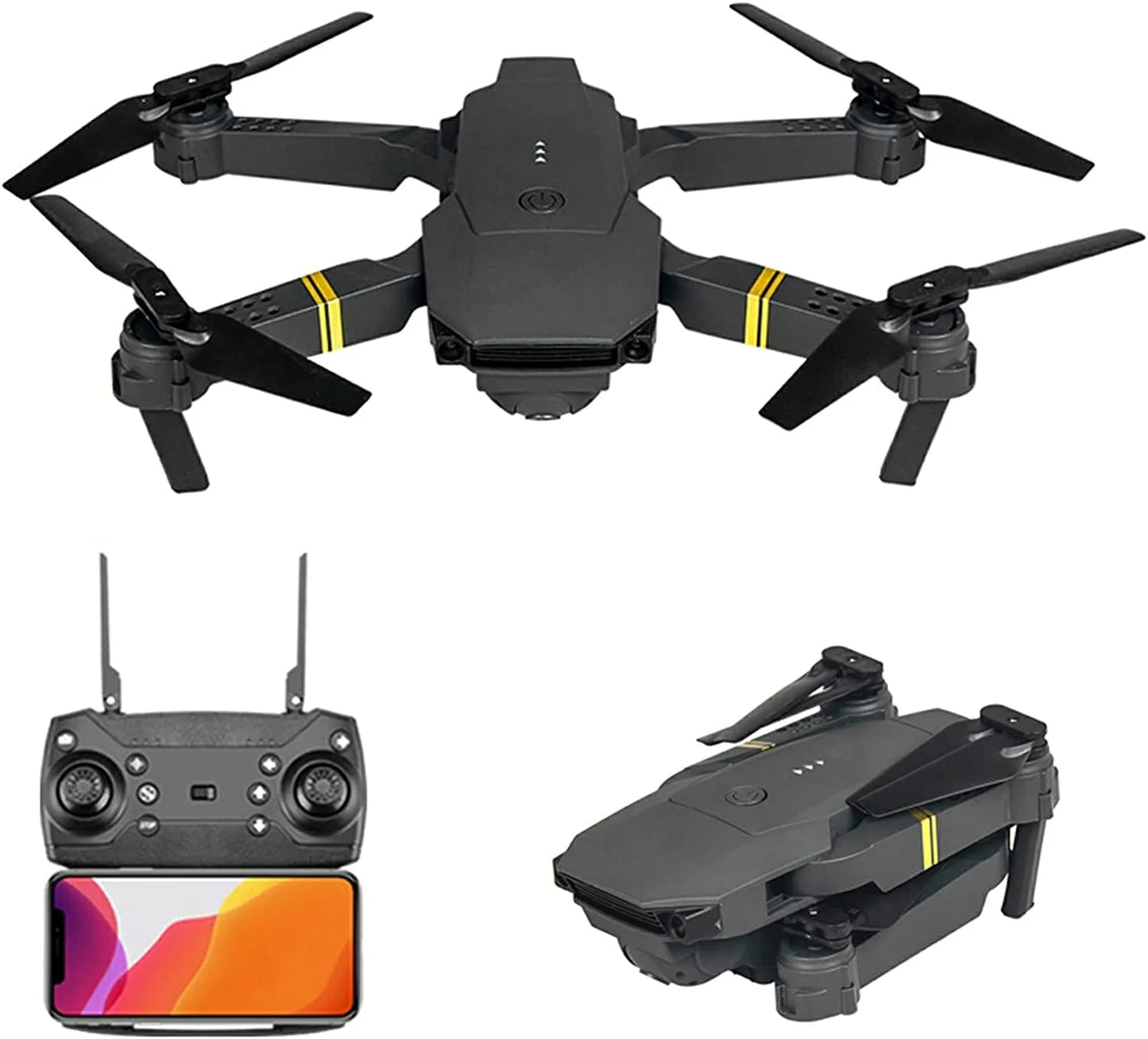4K HD Dual Camera RC FPV WiFi Portable Wide Angle Foldable Quadcopter Drone - Sxndhu Hub