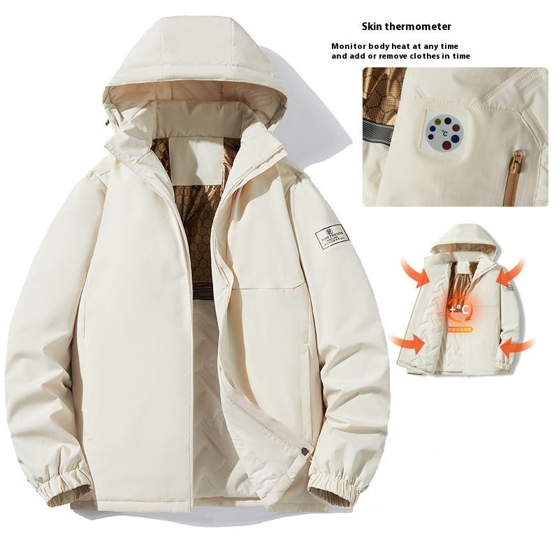 Autumn And Winter Outdoor Temperature Sensing Windproof Waterproof Jacket - Sxndhu Hub