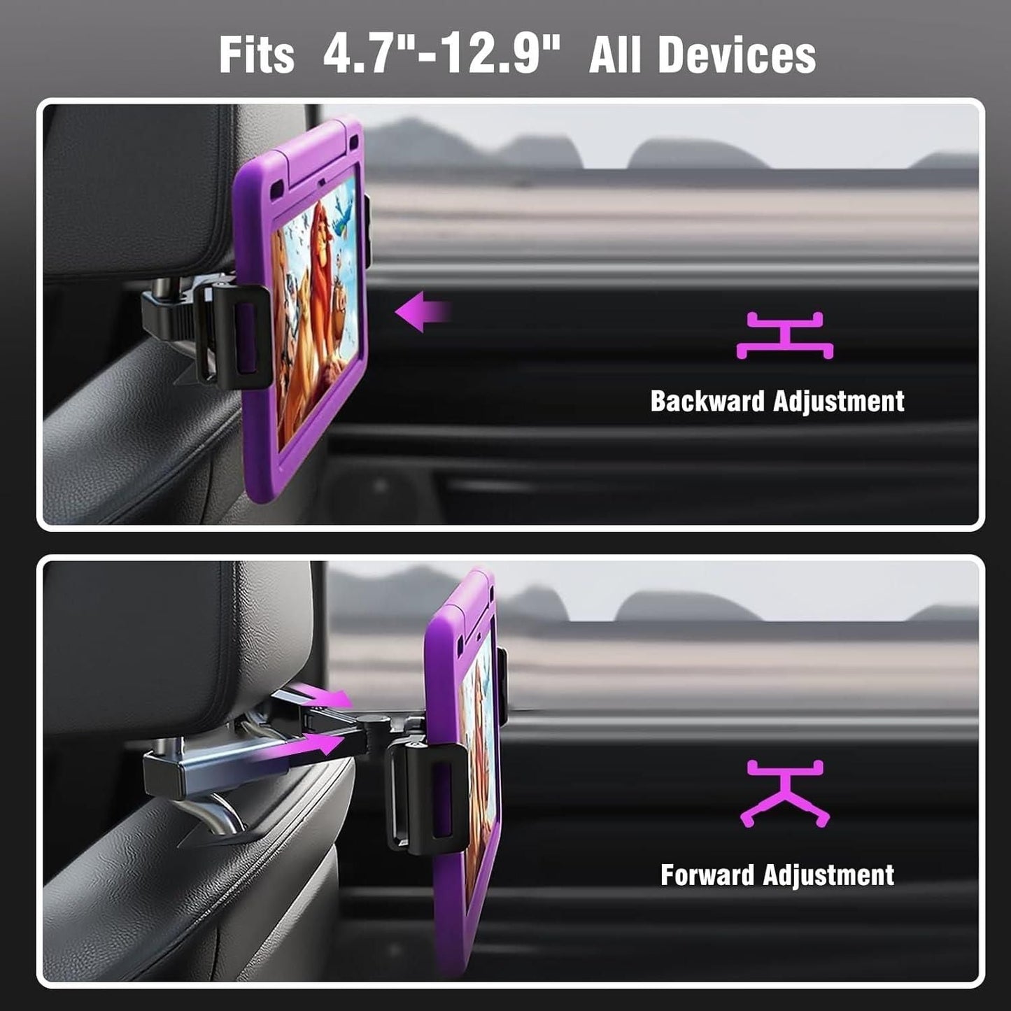 Car Headrest Phone/Tablet/iPad Holder - Sxndhu Hub