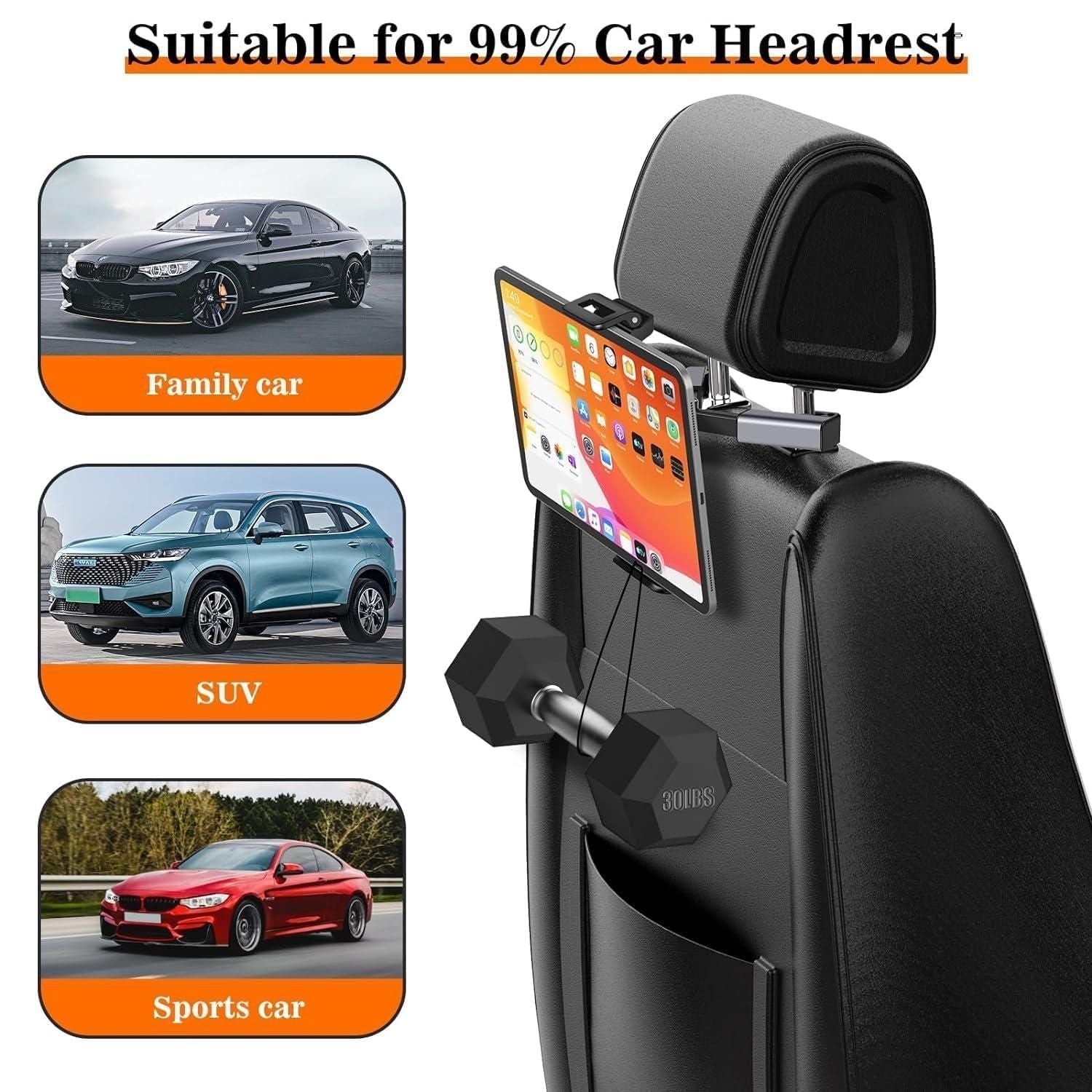 Car Headrest Phone/Tablet/iPad Holder - Sxndhu Hub