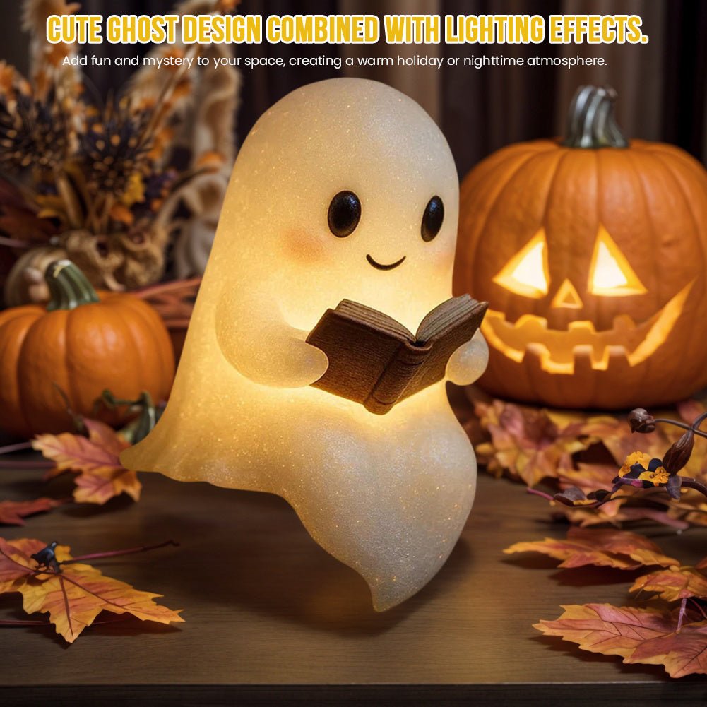 Cute LED Ghost Night Light Children's Nightlight Gift Bedside Sleep Lamp Halloween Decorations Lovely Ghost Lamp Warm Light - Sxndhu Hub