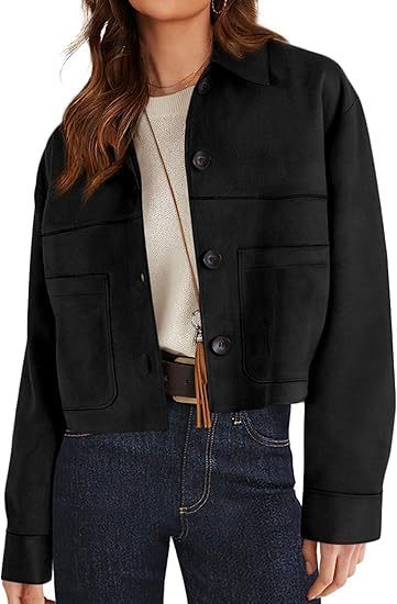 European And American Style Women Faux Suede Short Jacket Casual Lightweight Autumn Fashion - Sxndhu Hub