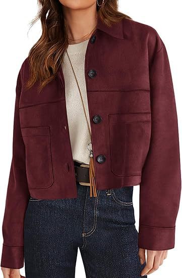 European And American Style Women Faux Suede Short Jacket Casual Lightweight Autumn Fashion - Sxndhu Hub