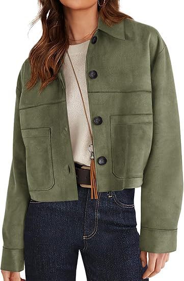 European And American Style Women Faux Suede Short Jacket Casual Lightweight Autumn Fashion - Sxndhu Hub