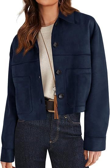 European And American Style Women Faux Suede Short Jacket Casual Lightweight Autumn Fashion - Sxndhu Hub