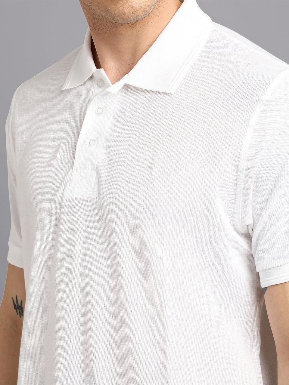 Matte Solid Half Sleeves Men's Polo T-Shirt - Sxndhu Hub
