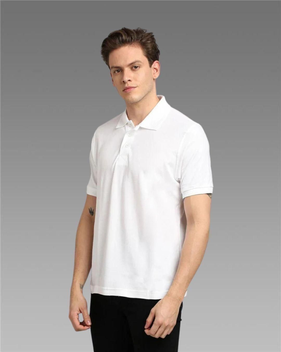 Matte Solid Half Sleeves Men's Polo T-Shirt - Sxndhu Hub