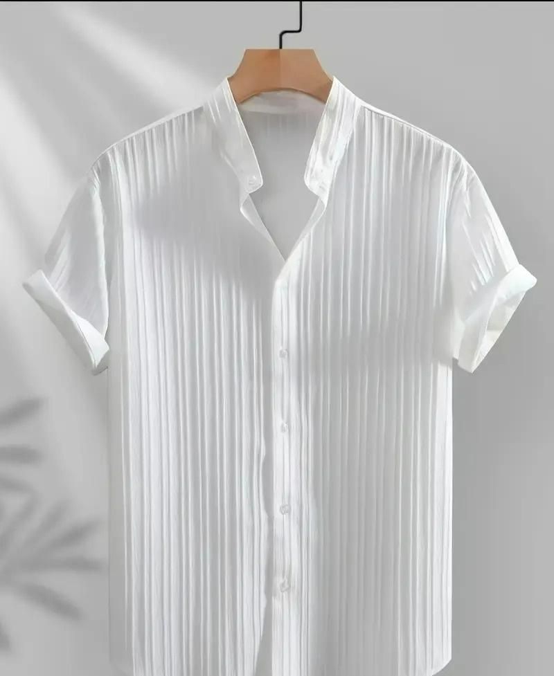 Men's Solid Retro Short Sleeves Button - Up Shirt Pack of 3 - Sxndhu Hub