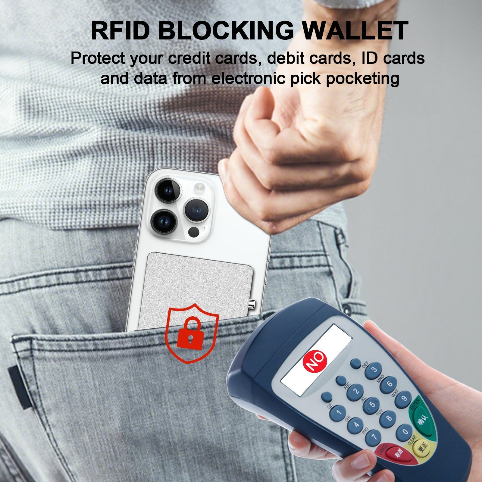 RFID Blocking Wallet Minimalist Slim Card Holder for Magsafe with Adjustable Stand, Metal Pop Up Magnetic Wallet for Men TOYFID - Sxndhu Hub