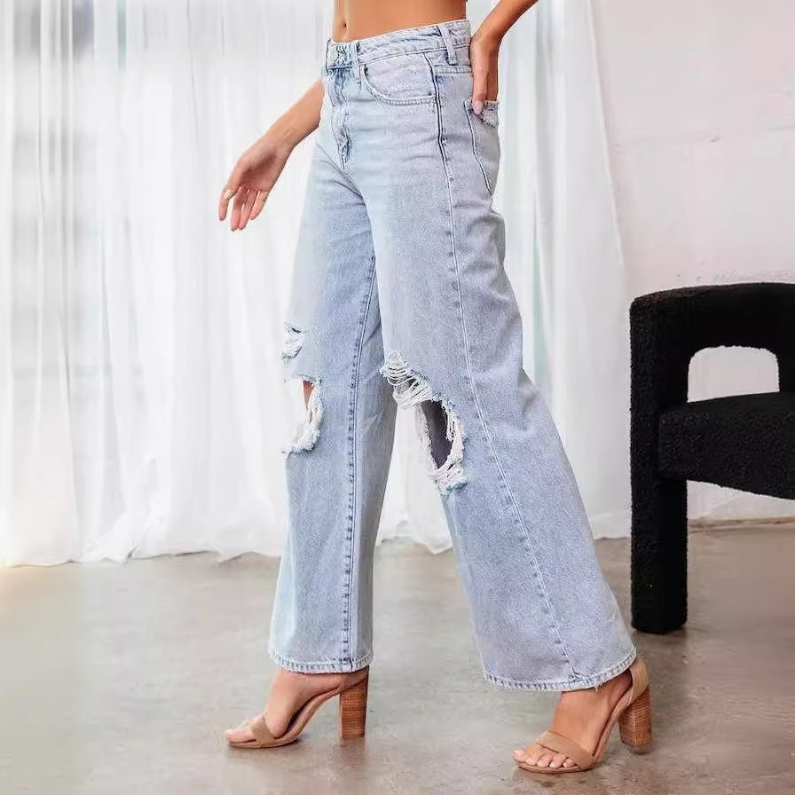 Ripped Slimming Jeans For Women - Sxndhu Hub