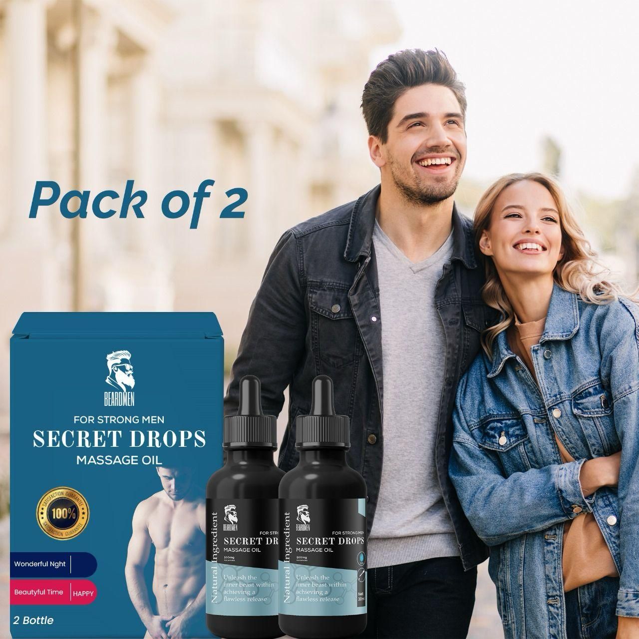 Secret Drops Massage Oil 60ml Pack of 2 - Sxndhu Hub