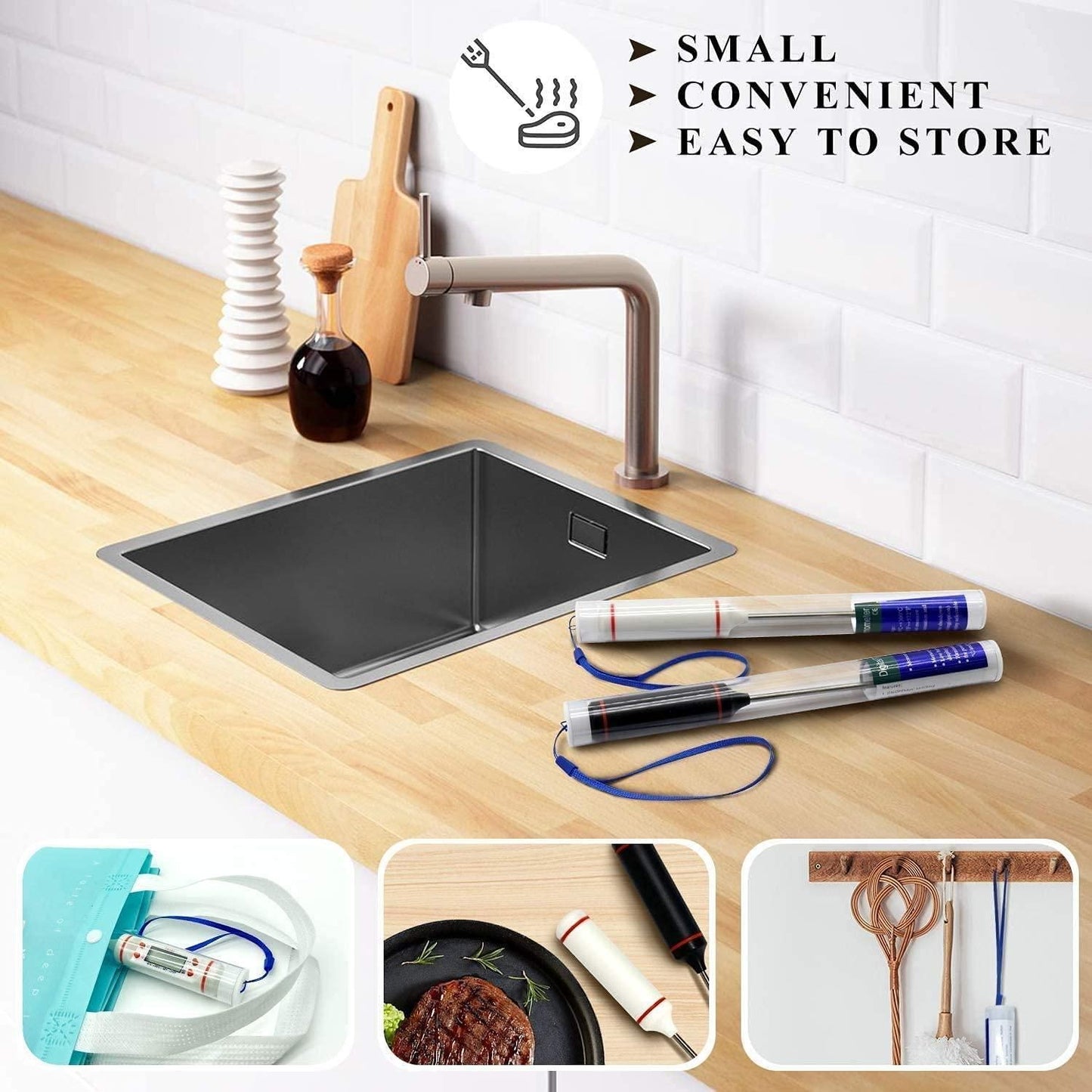 Stainless Probe Kitchen Food Meat Thermometers - Sxndhu Hub
