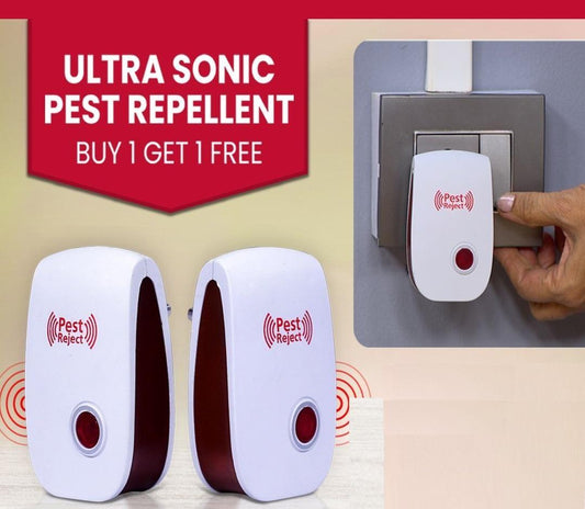 Ultrasonic Pest Repeller for Mosquito, Cockroaches, etc (Pack of 2) - Sxndhu Hub