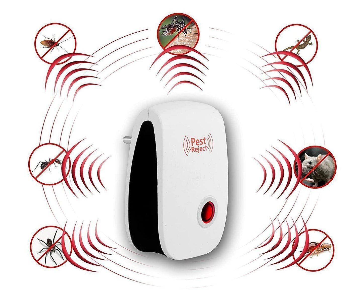 Ultrasonic Pest Repeller for Mosquito, Cockroaches, etc (Pack of 2) - Sxndhu Hub