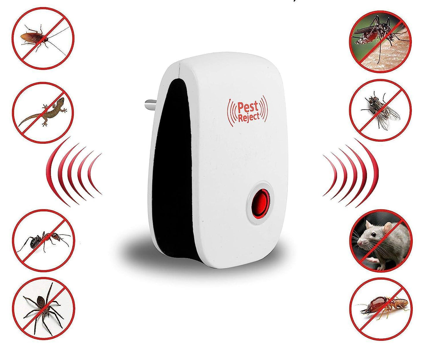 Ultrasonic Pest Repeller for Mosquito, Cockroaches, etc (Pack of 2) - Sxndhu Hub