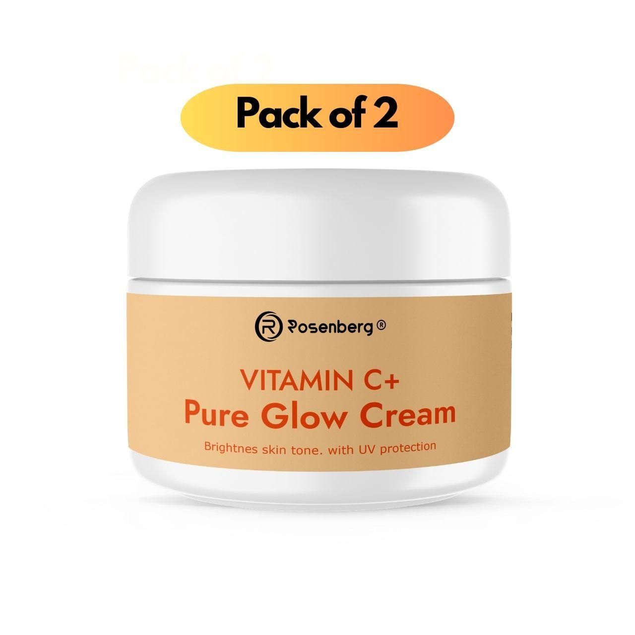 Vitamin C+ Pure Glow Cream 100 gm Pack of 2 - Sxndhu Hub