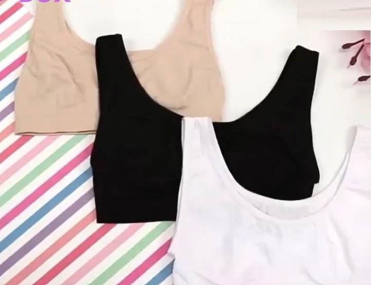 Women's Multicolor Air Bra Pack Of 3 Free Size - Sxndhu Hub